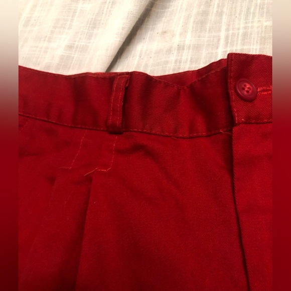 Vintage Samantha High Rise Red Pleated Shorts 80s - Picture 6 of 10